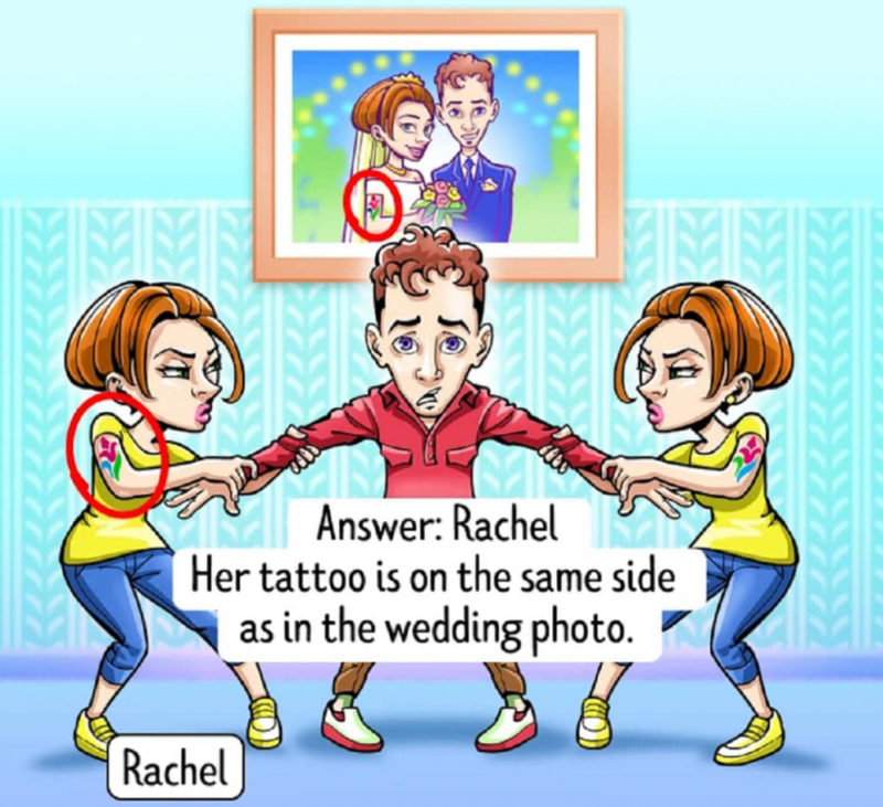 Who is his Real Wife? Only a mind attentive to details already knows this.